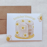 Sunflower Cake Birthday Card