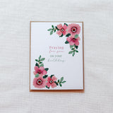 Pink Floral Birthday Card